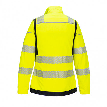Jacheta ignifuga reflectorizanta dama Portwest FR715, 60% modacrilic, 39% bumbac, 1% fibre carbon, 280 gr/mp