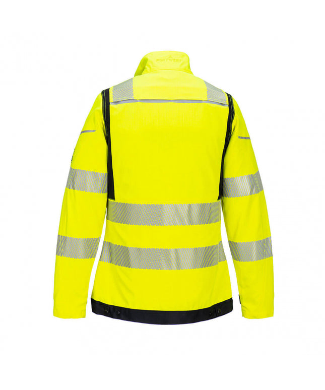 Jacheta ignifuga reflectorizanta dama Portwest FR715, 60% modacrilic, 39% bumbac, 1% fibre carbon, 280 gr/mp