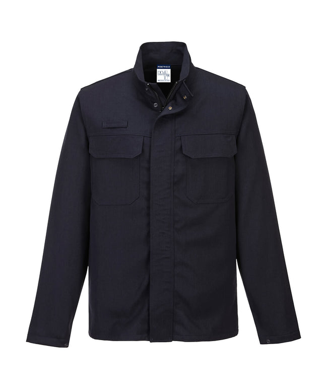 Jacheta ignifugata de sudura Portwest FR65, 43% bumbac, 30% viscoza, 20% acrilic, 6% para aramida, 1% fibra de carbon, 360 gr/mp