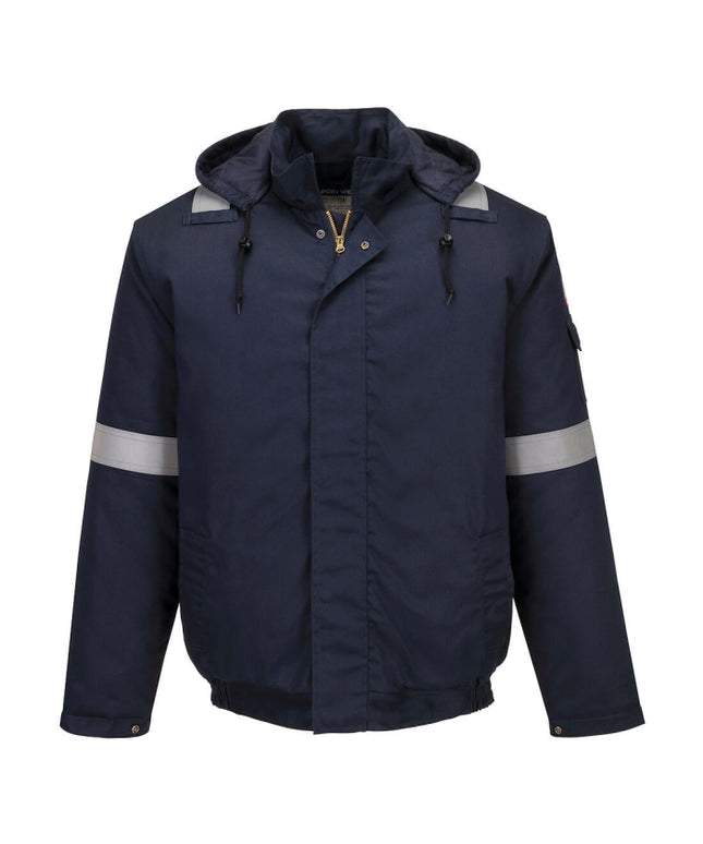 Jacheta ignifugata Portwest FR731 Bizflame Work FR BOMBER, 99% bumbac, 1% fibra de carbon, 210gr/mp