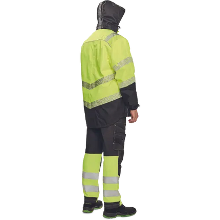 Jacheta impermeabila cu benzi reflectorizante Cerva KNOXFIELD PROFI, 100% poliester