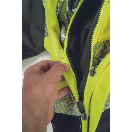 Jacheta impermeabila cu benzi reflectorizante Cerva KNOXFIELD PROFI, 100% poliester