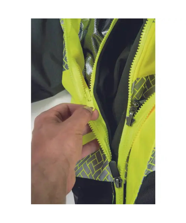 Jacheta impermeabila cu benzi reflectorizante Cerva KNOXFIELD PROFI, 100% poliester