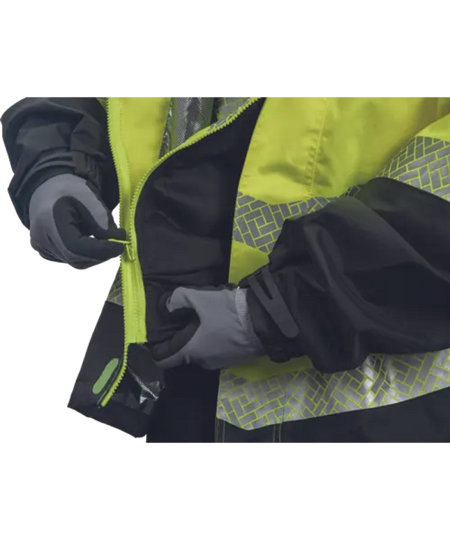 Jacheta impermeabila cu benzi reflectorizante Cerva KNOXFIELD PROFI, 100% poliester