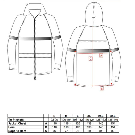 Jacheta impermeabila Portwest IONA CLASSIC F440, cu benzi reflectorizante, 100% poliester, 210g