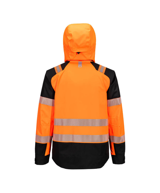 Jacheta impermeabila reflectorizanta cu gluga Portwest T161 PW3 HI-VIS (3L), 100% poliester, 160 gr/mp