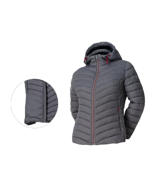 Jacheta matlasata de dama, cu gluga fixa Renania HYDRA, 100% poliester