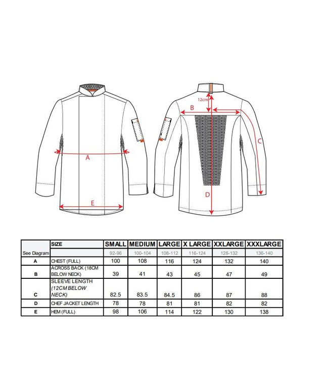 Jacheta bucatar Portwest MESH AIR C838, 65% poliester, 35% bumbac, 190g