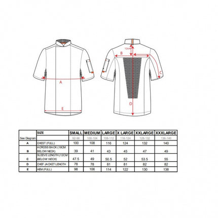 Jacheta cu maneca scurta bucatar Portwest MESH AIR C738, 65% poliester, 35% bumbac, 190g
