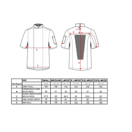 Jacheta cu maneca scurta bucatar Portwest MESH AIR C738, 65% poliester, 35% bumbac, 190g