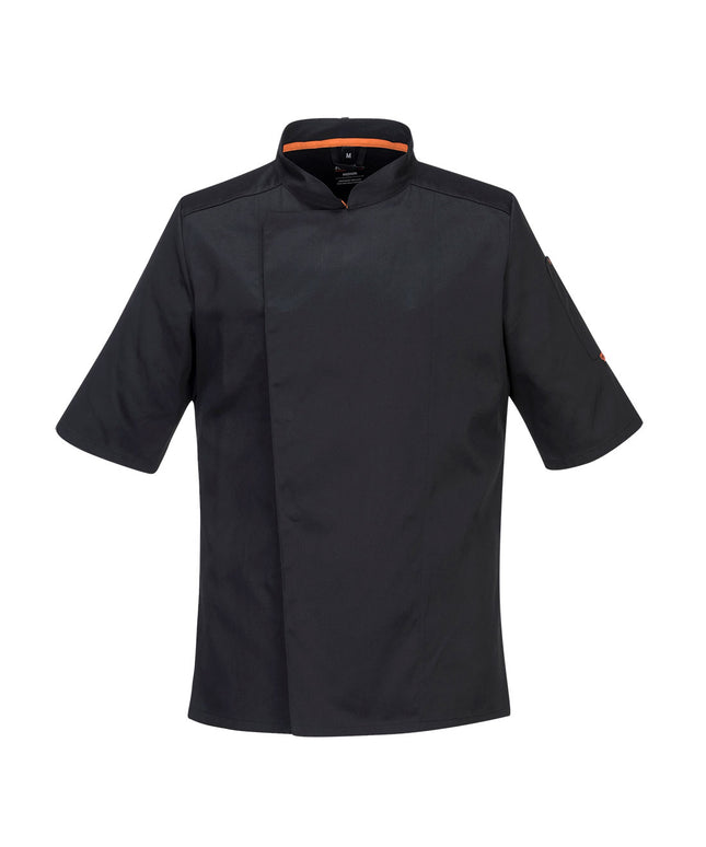 Jacheta cu maneca scurta bucatar Portwest MESH AIR C738, 65% poliester, 35% bumbac, 190g
