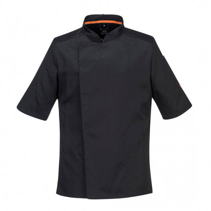 Jacheta cu maneca scurta bucatar Portwest MESH AIR C738, 65% poliester, 35% bumbac, 190g