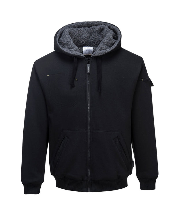 Hanorac flausat cu gluga Portwest PEWTER KS32, 65% poliester, 35% bumbac, 280g