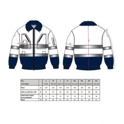 Jacheta reflectorizanta Portwest PILOT PJ50, 3IN1, 55% bumbac, 45% poliester 240g