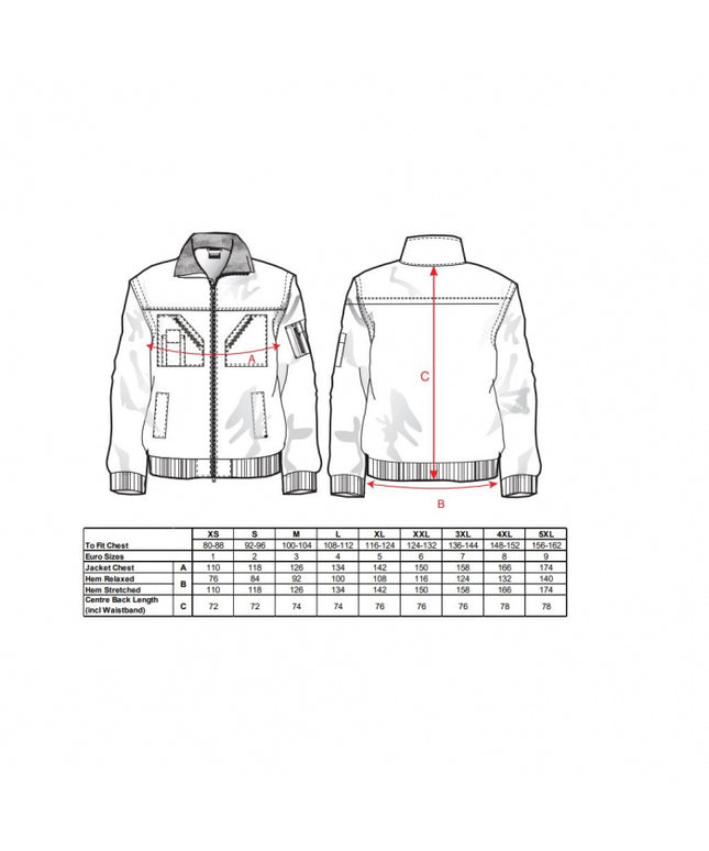 Jacheta vatuita de iarna Portwest PILOT PJ20, 60% bumbac, 40% poliester, 240g