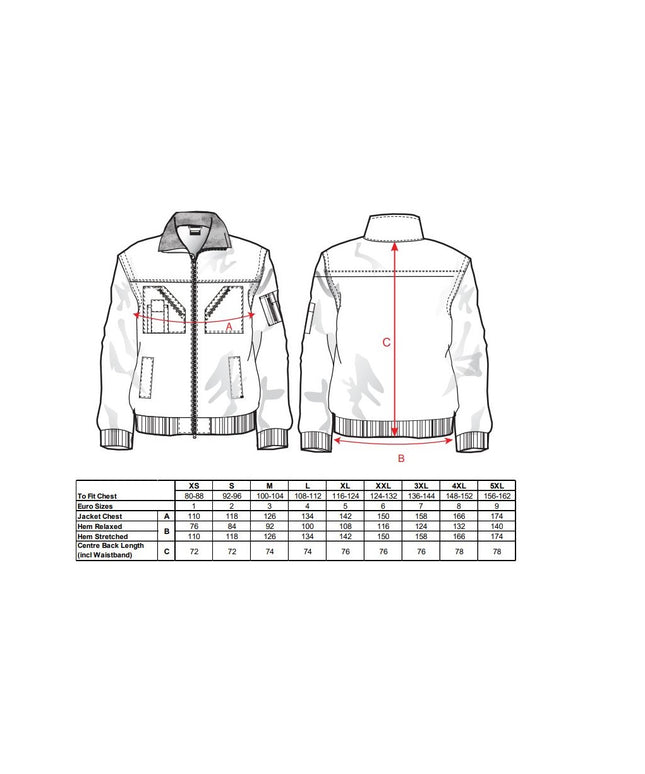 Jacheta vatuita de iarna Portwest PILOT PJ20, 60% bumbac, 40% poliester, 240g