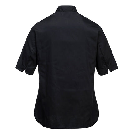 Jacheta cu maneca scurta dama bucatar Portwest JACHETA RACHEL C737, 65% poliester, 35% bumbac, 190g