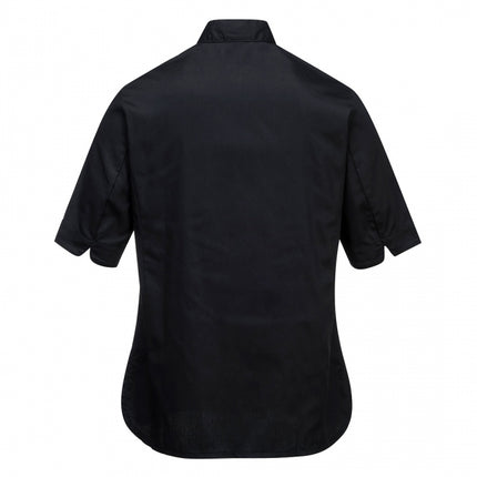 Jacheta cu maneca scurta dama bucatar Portwest JACHETA RACHEL C737, 65% poliester, 35% bumbac, 190g