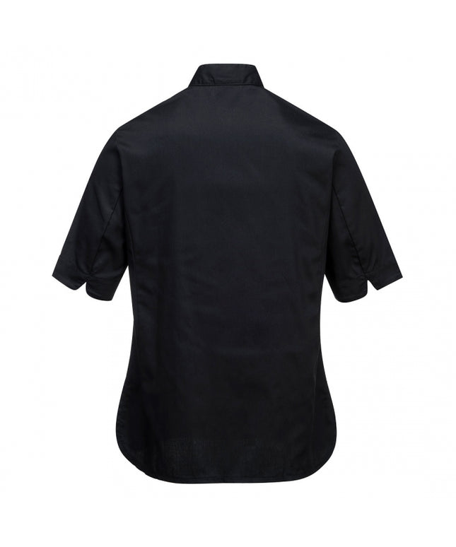 Jacheta cu maneca scurta dama bucatar Portwest JACHETA RACHEL C737, 65% poliester, 35% bumbac, 190g