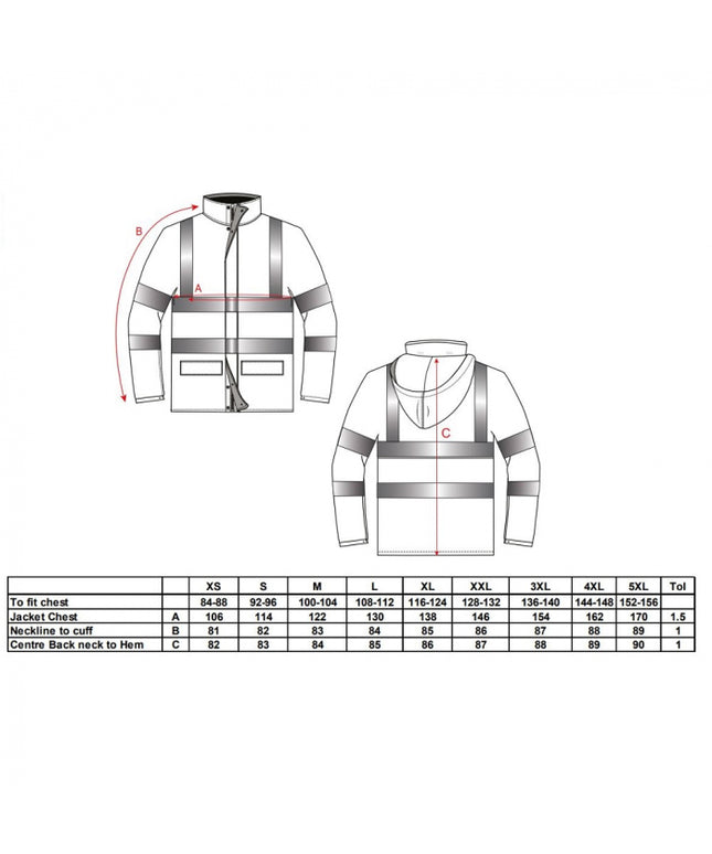 Jacheta reflectorizanta ignifuga Portwest SEALTEX FLAME FR41, antistatica, 100% poliester, 260g