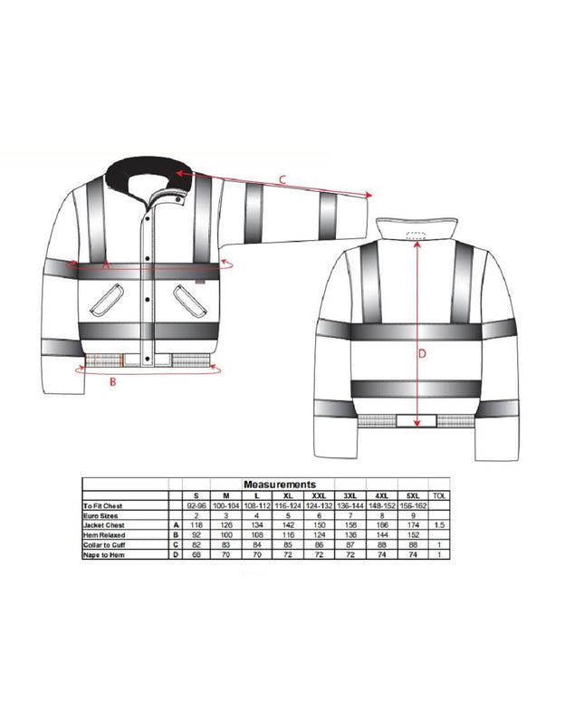 Jacheta reflectorizanta Portwest BOMBER RT62, 100% poliester, 190 gr/mp