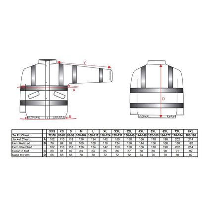 Jacheta reflectorizanta Portwest BOMBER S463, 100% poliester, 190 gr/mp
