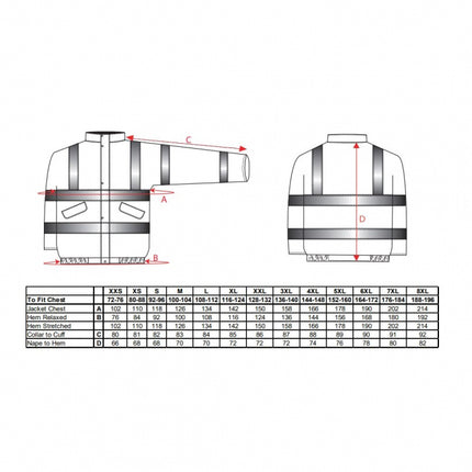Jacheta reflectorizanta Portwest BOMBER S463, 100% poliester, 190 gr/mp