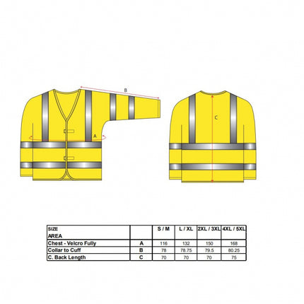 Jacheta reflectorizanta Portwest HIVIS FR85, antistatica, ignifuga, 98% poliester 2% fibra de carbon, 120g