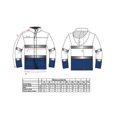 Jacheta reflectorizanta Portwest LITE TWO-TONE TRAFFIC S166, bicolor, 100% poliester, 200 gr/mp
