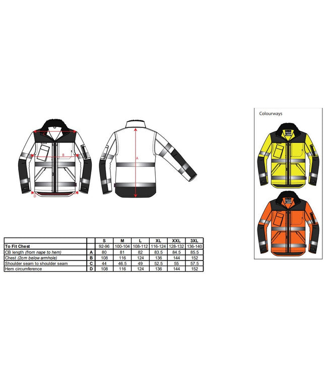 Jacheta reflectorizanta Portwest PREMIUM 3in1 C469, 100% poliester, 190 gr/mp