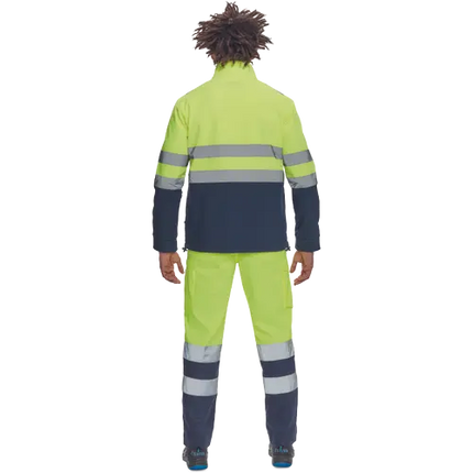 Jacheta softshell cu benzi reflectorizante Cerva MURCIA HV, 94% poliester, 6% elastan, 300 gr/mp