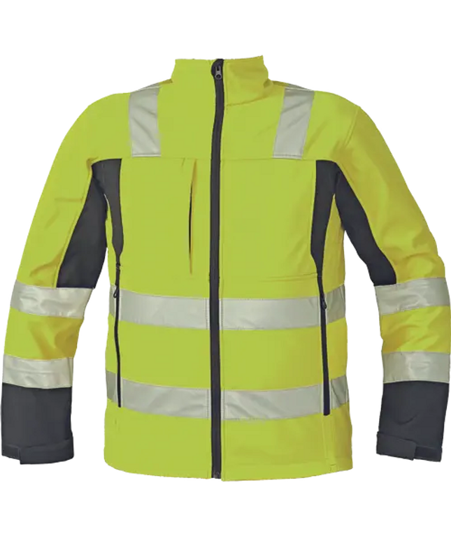 Jacheta reflectorizanta softshell Cerva MALTON, 100% poliester, 290 gr/mp