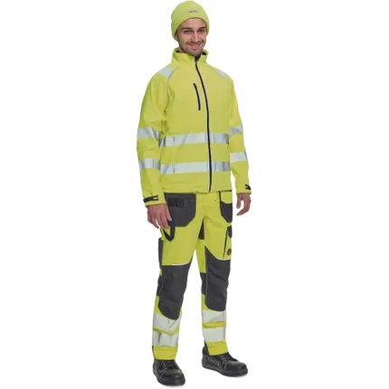 Jacheta reflectorizanta softshell Cerva SHELDON, 94% poliester, 6% elastan, 320 gr/mp