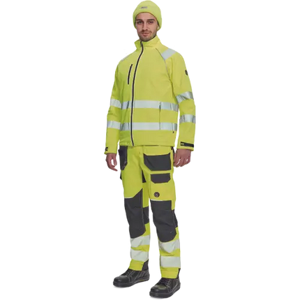 Jacheta reflectorizanta softshell Cerva SHELDON, 94% poliester, 6% elastan, 320 gr/mp