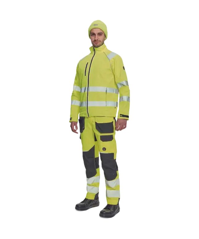 Jacheta reflectorizanta softshell Cerva SHELDON, 94% poliester, 6% elastan, 320 gr/mp