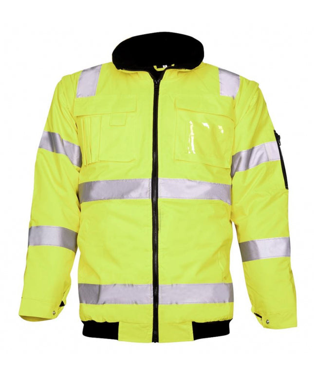 Jacheta reflectorizanta vatuita de iarna Ardon HOWARD 2IN1, 100% poliester, cu maneci detasabile