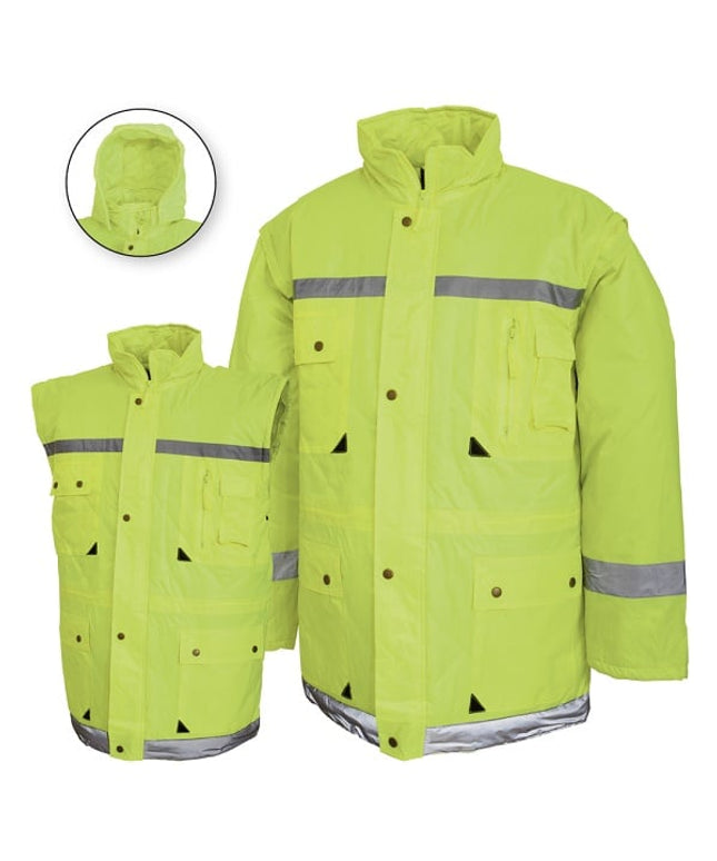 Jacheta reflectorizanta vatuita de iarna Renania CARDIFF, 100% nailon, impermeabila