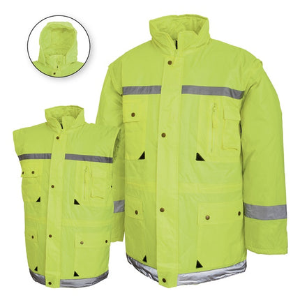 Jacheta reflectorizanta vatuita de iarna Renania CARDIFF, 100% nailon, impermeabila