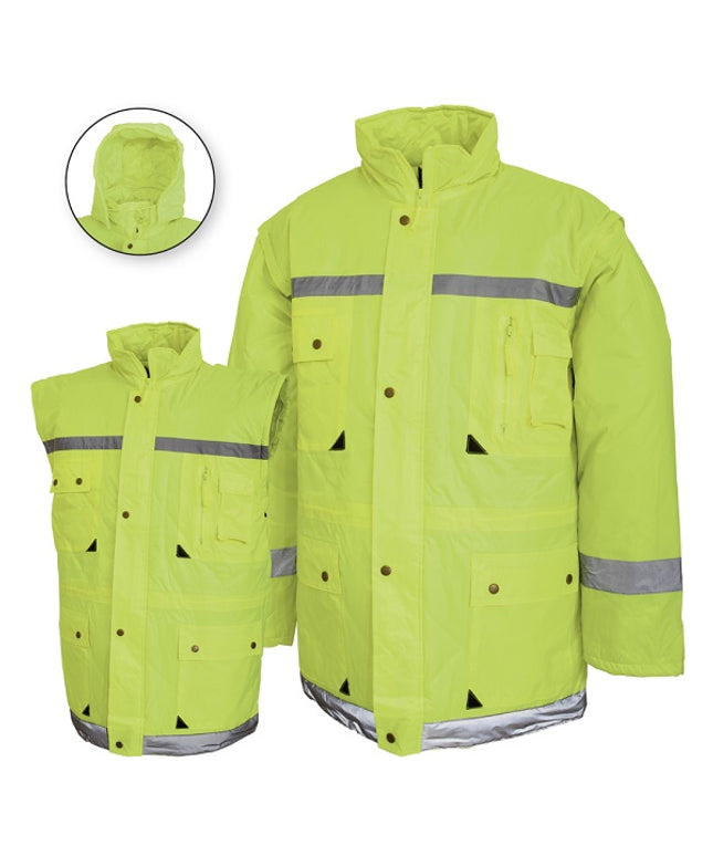 Jacheta reflectorizanta vatuita de iarna Renania CARDIFF, 100% nailon, impermeabila