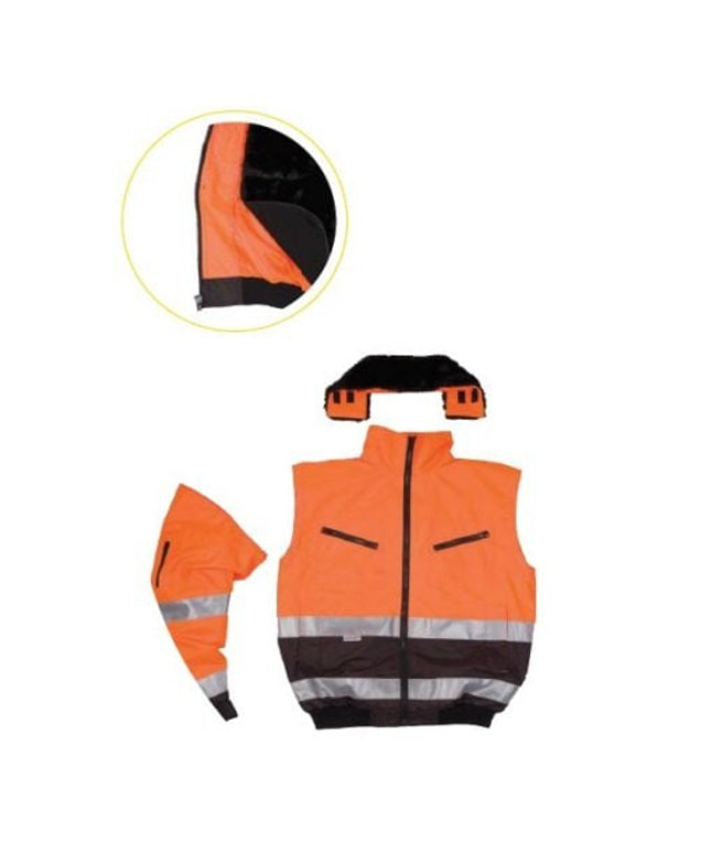 Jacheta reflectorizanta vatuita de iarna Renania ICELAND 3IN1, 100% poliester