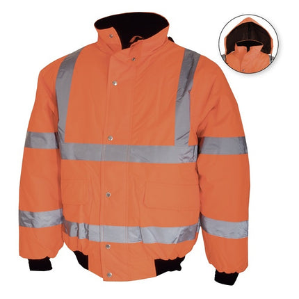 Jacheta reflectorizanta vatuita de iarna Renania OSLO, 100% poliester Oxford+ membrana PU