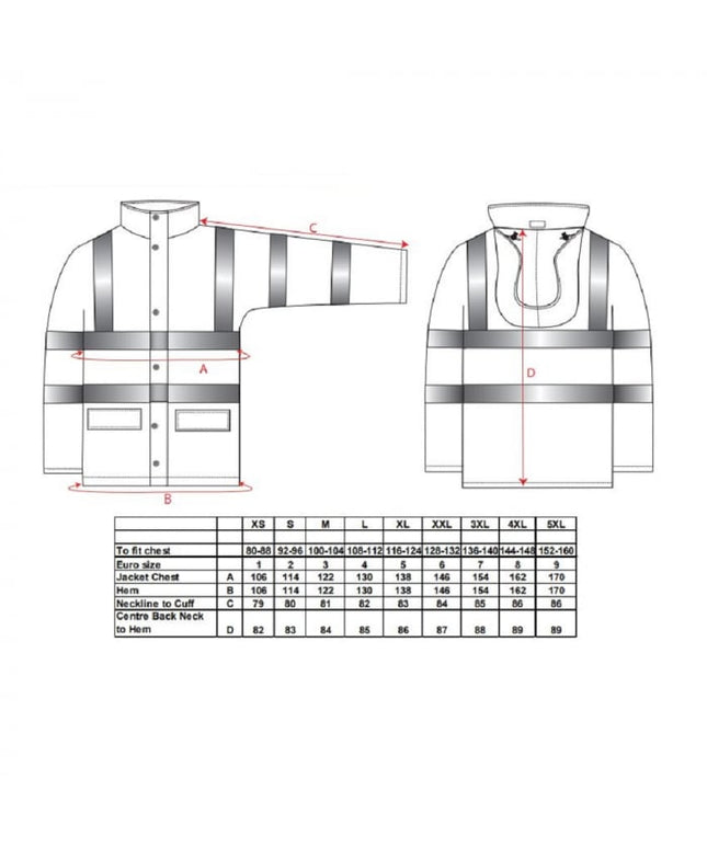 Jacheta reflectorizanta impermeabila Portwest SEALTEX ULTRA S491, necaptusita, 100% poliester, 185g