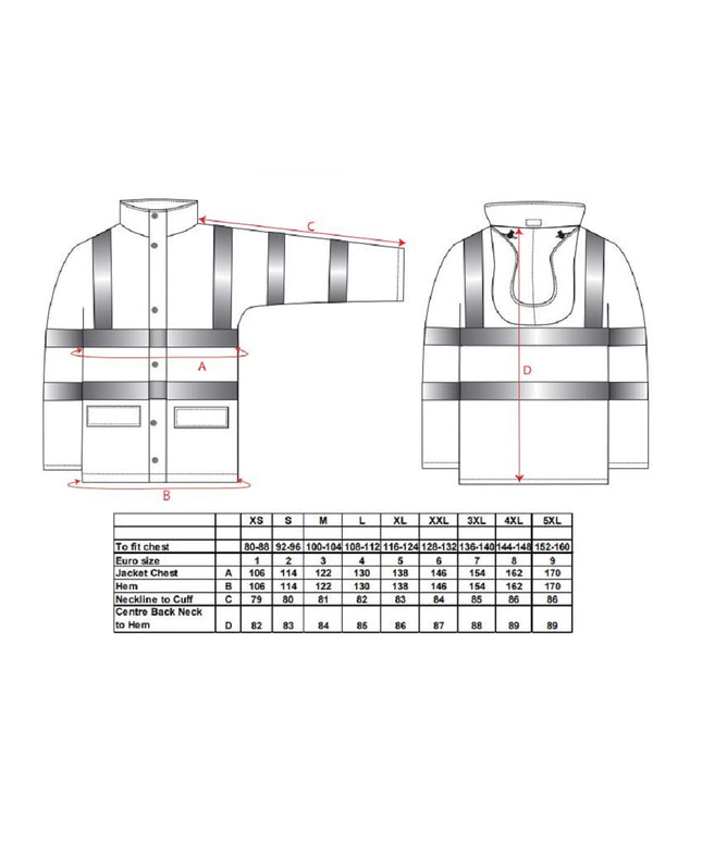 Jacheta reflectorizanta impermeabila Portwest SEALTEX ULTRA S491, necaptusita, 100% poliester, 185g