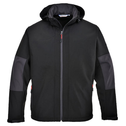 Jacheta softshell cu gluga Portwest TK53, 94% Poliester, 6% elastan, 310g