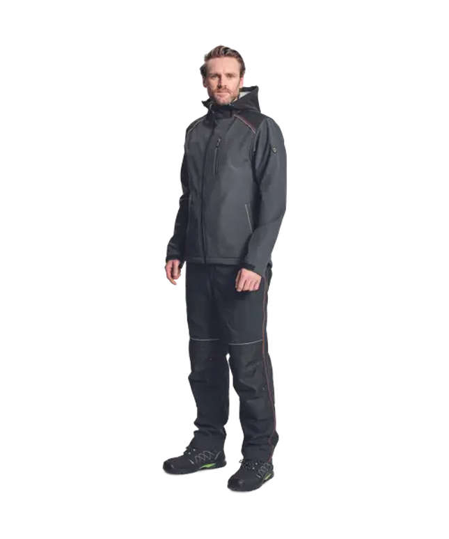 Jacheta softshell cu gluga Cerva KNOXFIELD RYO, 100% poliester, 290gr/mp