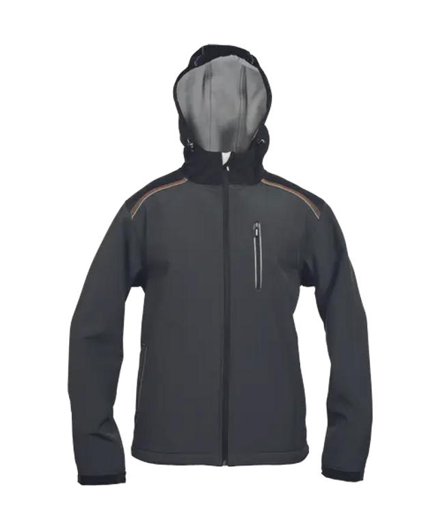 Jacheta softshell cu gluga Cerva KNOXFIELD RYO, 100% poliester, 290gr/mp