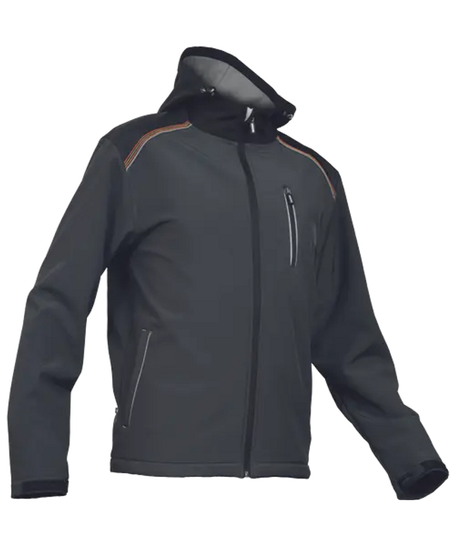 Jacheta softshell cu gluga Cerva KNOXFIELD RYO, 100% poliester, 290gr/mp