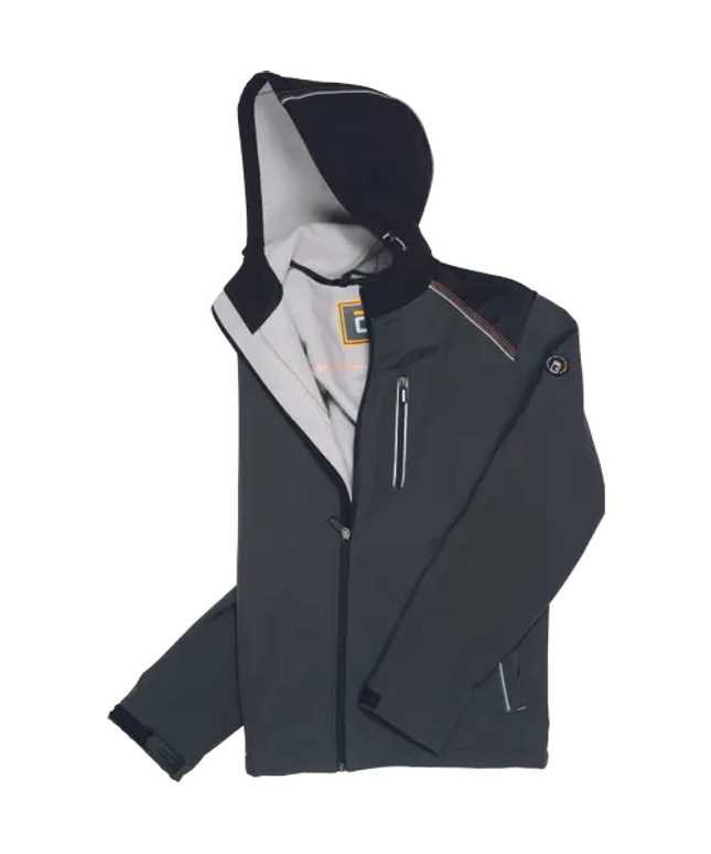 Jacheta softshell cu gluga Cerva KNOXFIELD RYO, 100% poliester, 290gr/mp