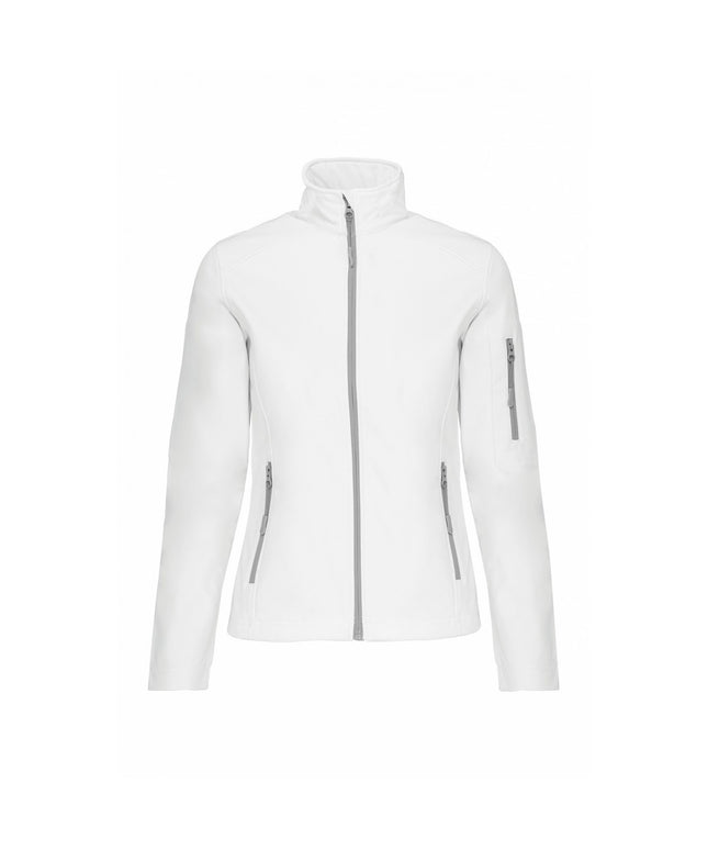 Jacheta softshell dama Kariban K400, 95% poliester, 5% elastan, 300 gr/mp