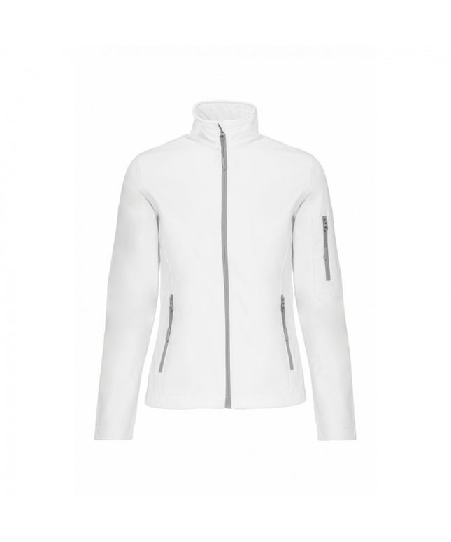 Jacheta softshell dama Kariban K400, 95% poliester, 5% elastan, 300 gr/mp